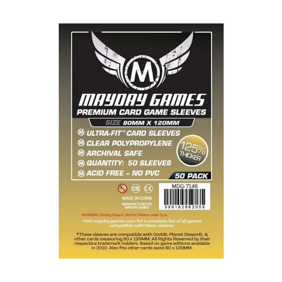 

Рукава Magnum Gold Premium (10 упаковок по 50 шт.), Board Game Sleeves (Mayday Games)