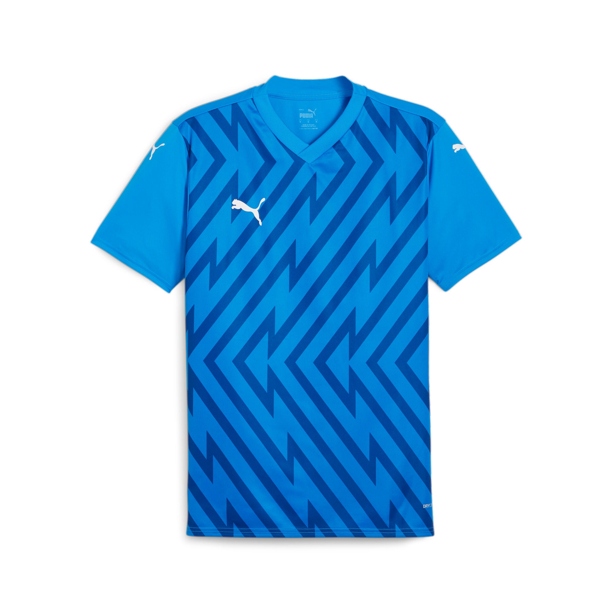 

Футболка мужская PUMA teamGLORY, цвет electric blue lemonade/white/blazing blue