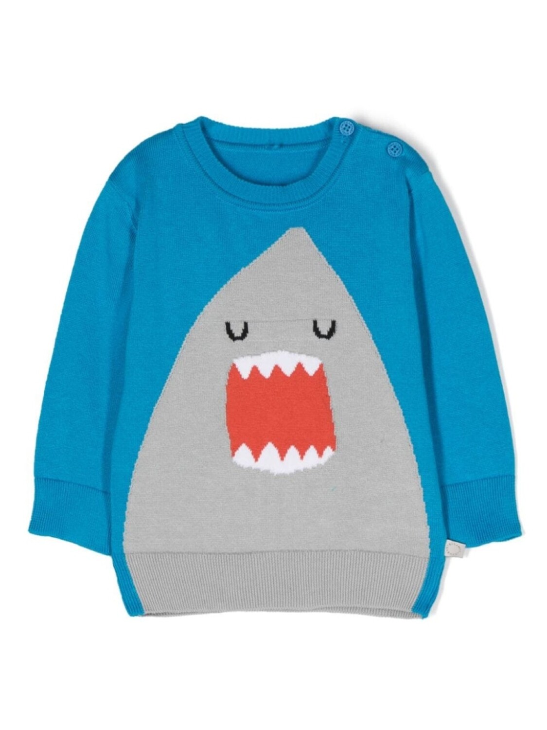 

Stella McCartney Kids джемпер с принтом Shark, синий