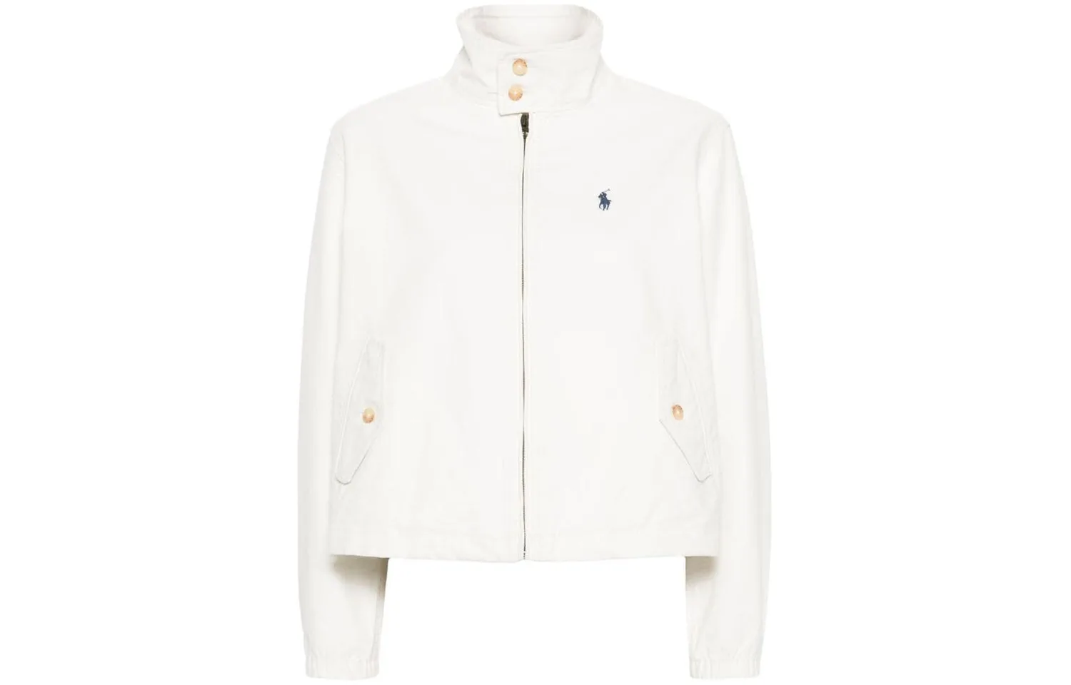 Куртка с высоким воротником на молнии Polo Ralph Lauren, экрю