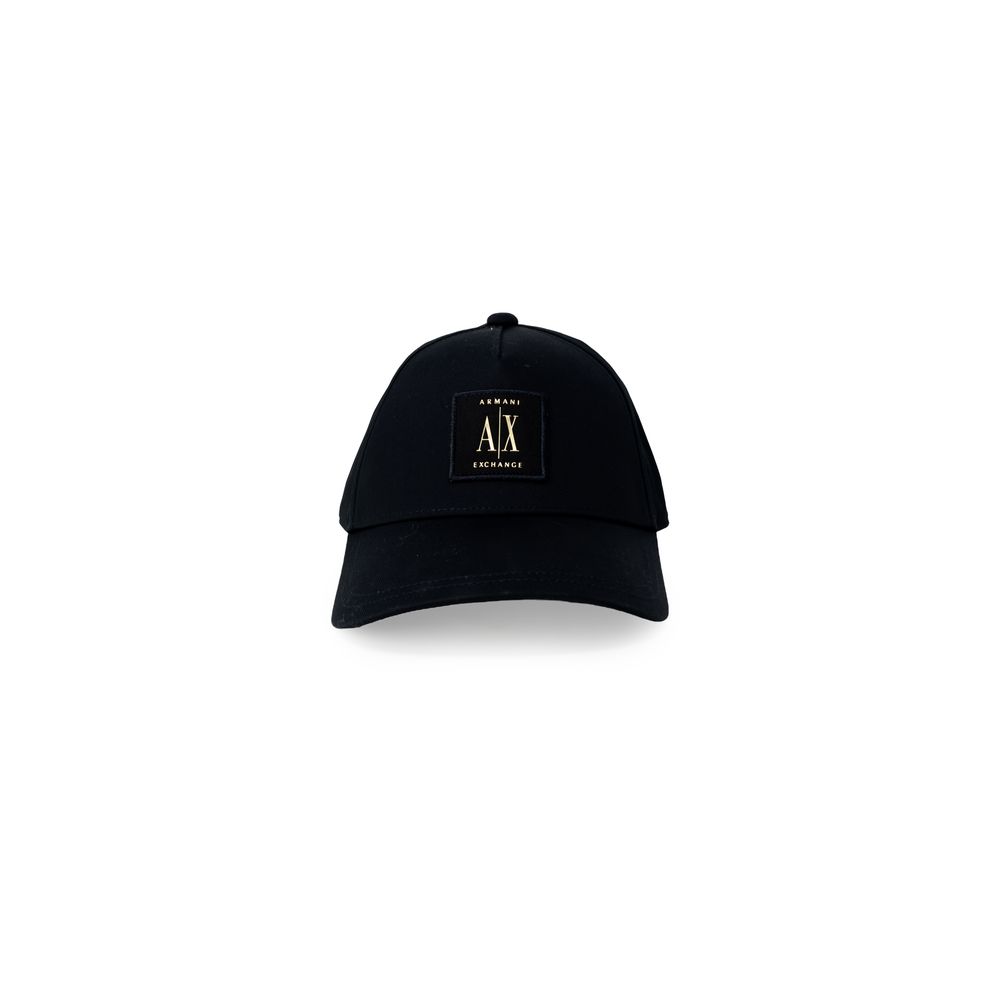 

Черные хлопковые шапка и кепка Armani Exchange