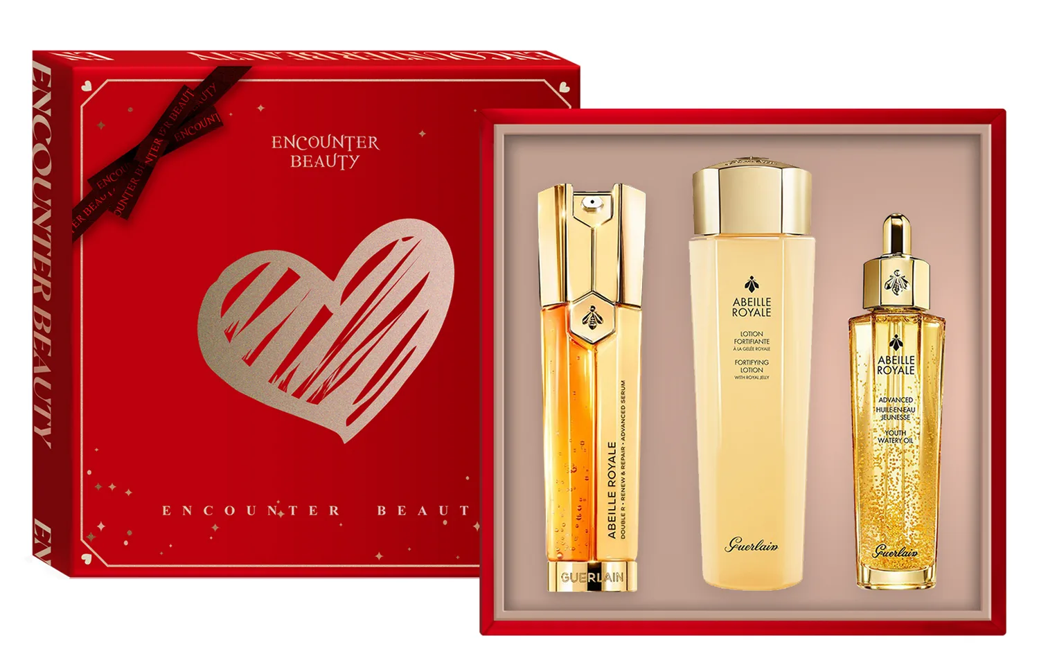 GUERLAIN Набор сывороток Original Bee Essence Water Dual Tube для ухода за кожей, уменьшения морщин и подтяжки, подарок на день рождения мамы, 3 Original Honey 30ml+Honey Essence Water 150ml+Dual Tube Serums 50ml