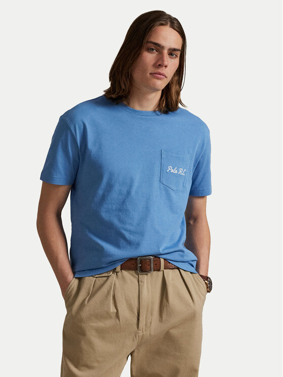 

Футболка custom slim fit 710P00084001 Polo Ralph Lauren, синий