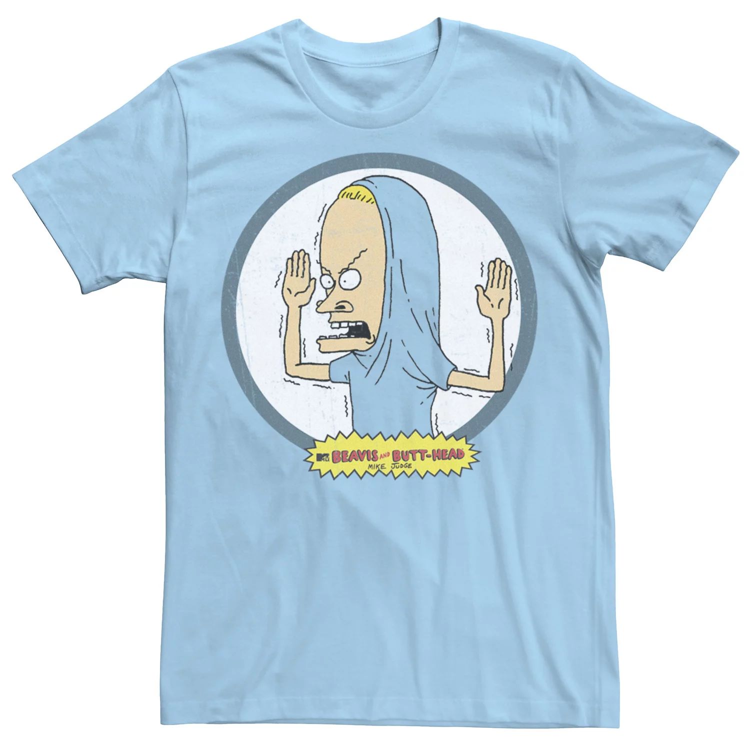 

Мужская футболка с портретом Beavis and Butt-Head The Great Cornholio Circle Licensed Character