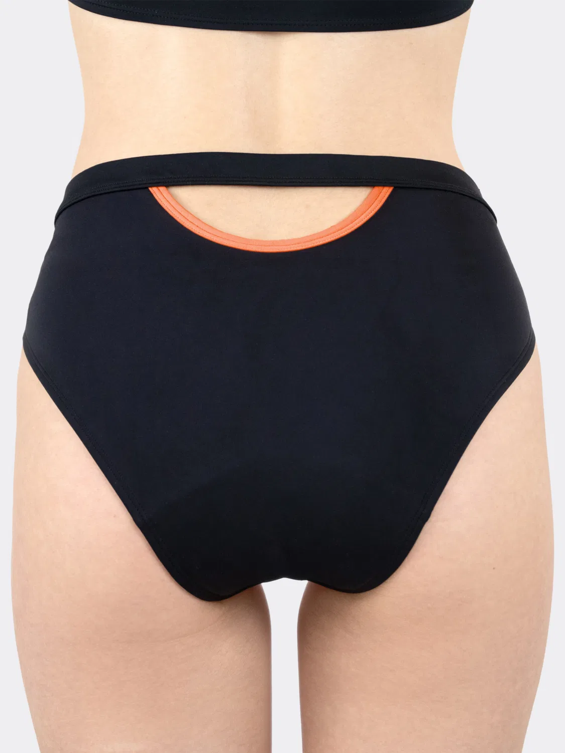 Бикини Mylily Teens Perioden Bikini Hose mit Cut Out | Schwarz в черном цвете — фото 3