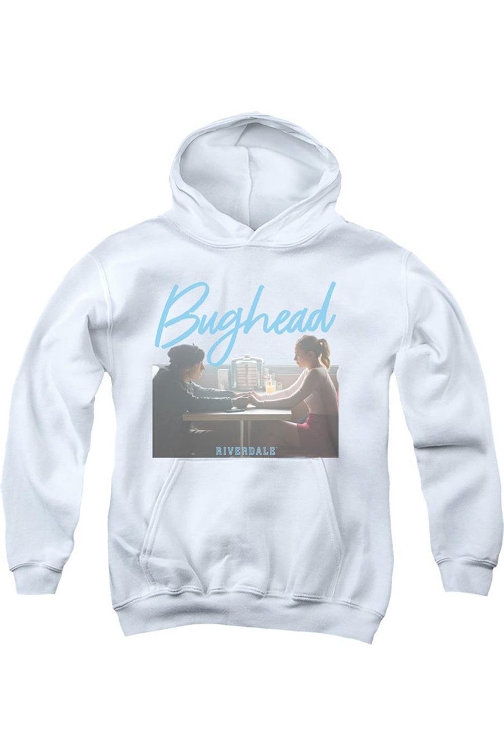 

Реверсивный худи Riverdale Bughead для подростков Gildan, белый