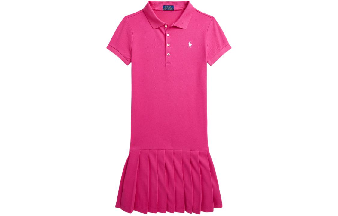 

Детская поло Ralph Lauren SS24 Ярко-розовая