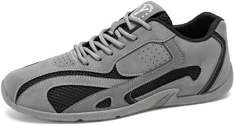 

Мужская повседневная обувь для прогулок, винтажные легкие кроссовки для уличного отдыха, дышащие, комфортные, устойчивые к скольжению, обувь для вождения Asifn, серый