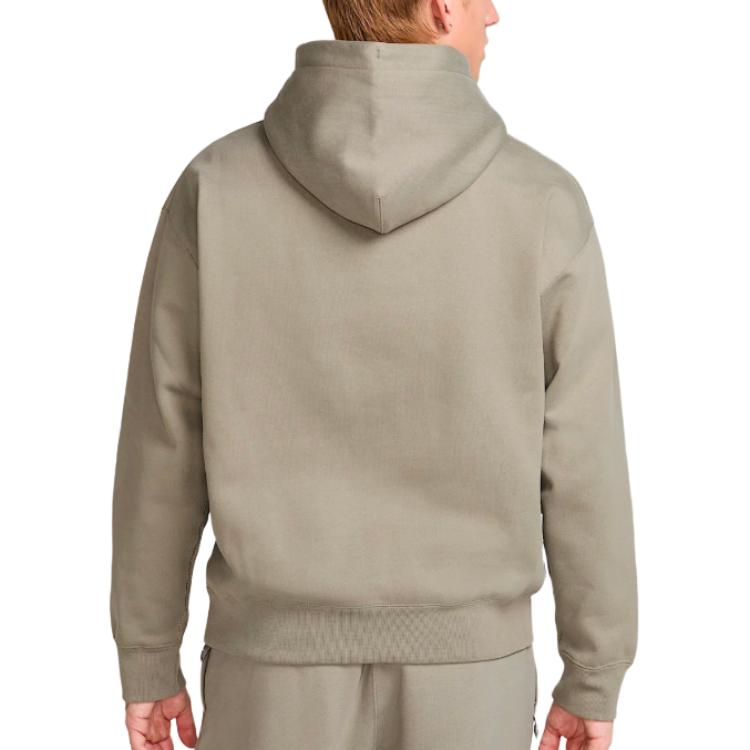 Толстовка с капюшоном Solo Swoosh из флиса Nike, светло- зеленый/белый — фото 4