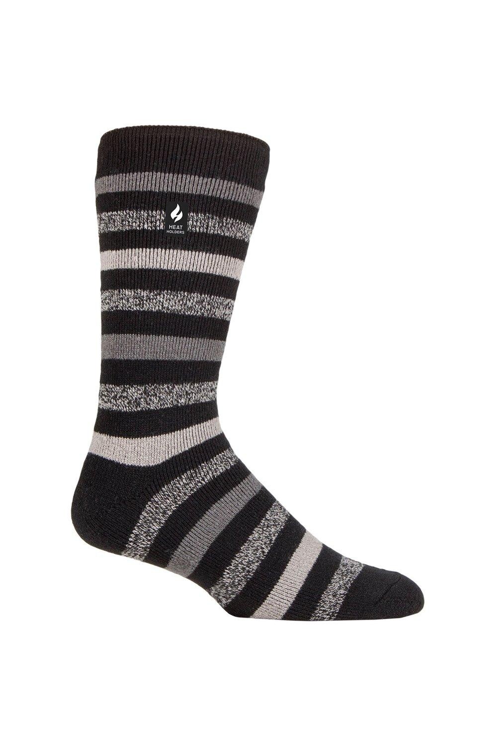 

1 пара носков в полоску, с рисунком и узором 1.6 TOG Lite SOCKSHOP Heat Holders, черный