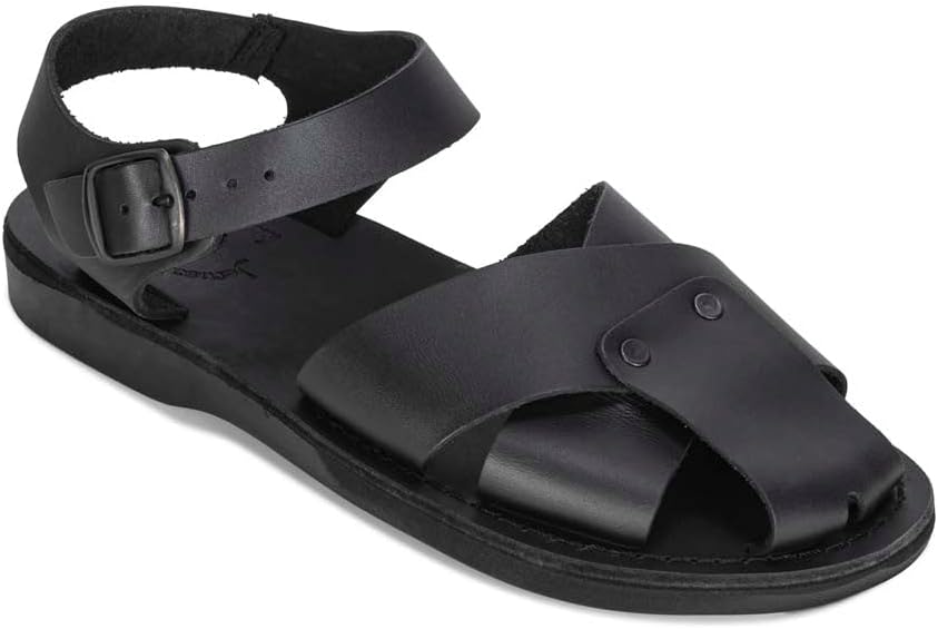 

Kai - сандалии с кожаной защитой - мужские сандалии Jerusalem Sandals, черный
