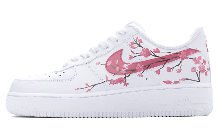 

Кроссовки Nike Air Force 1 Skateboard Shoes Unisex Low-Top White/Peach Red