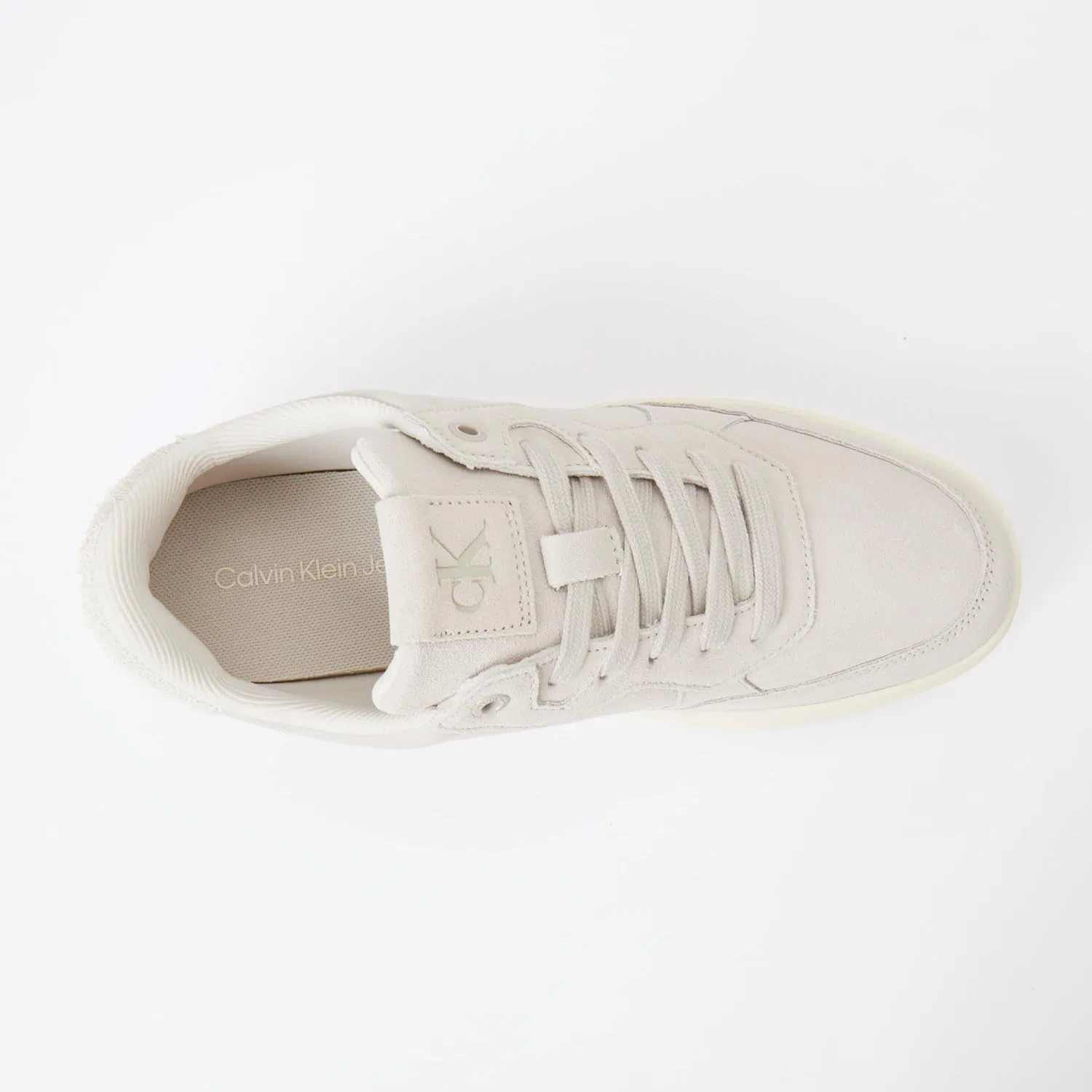 Кроссовки Calvin Klein Herren Cupsole Classic Iconic Nylon Schuhe, Braun Eggshell Creamy White — фото 3