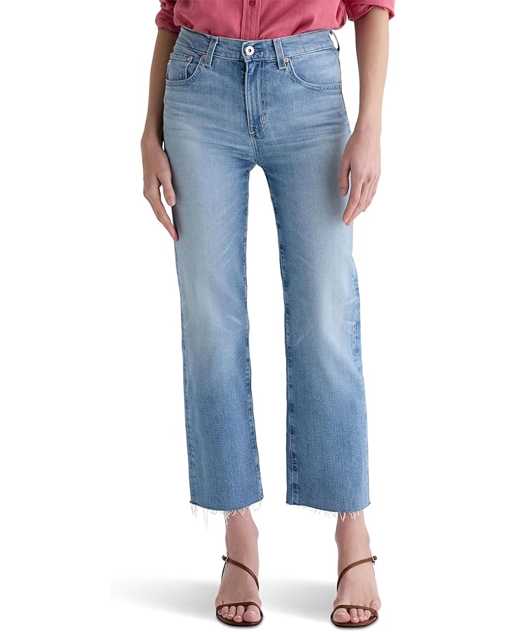 

Джинсы AG Jeans Brinley Mid-Rise Straight Crop in Fiction, цвет Fiction