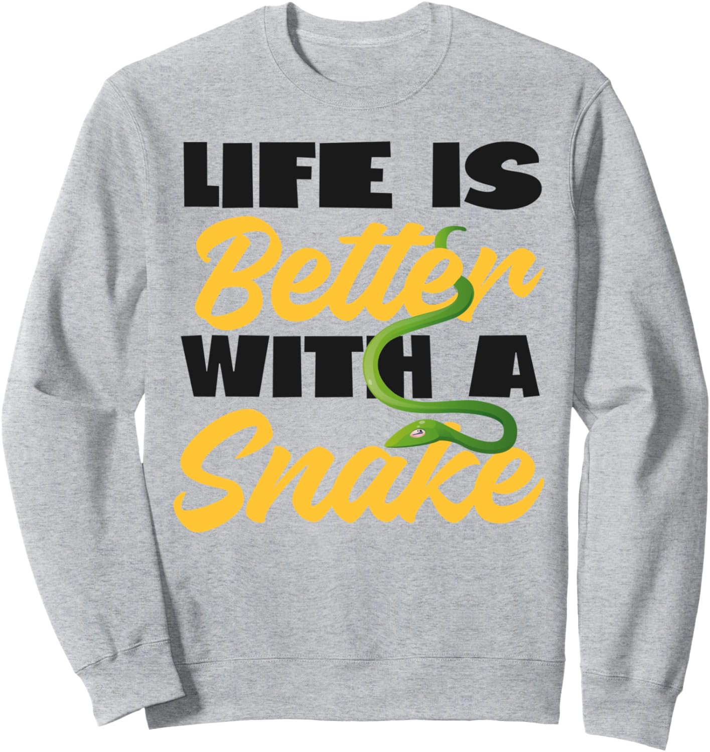 

Толстовка с изображением змеи «Жизнь лучше со змеей», серая Snake Reptile Serpent Hs0, Серый, Толстовка с изображением змеи «Жизнь лучше со змеей», серая Snake Reptile Serpent Hs0