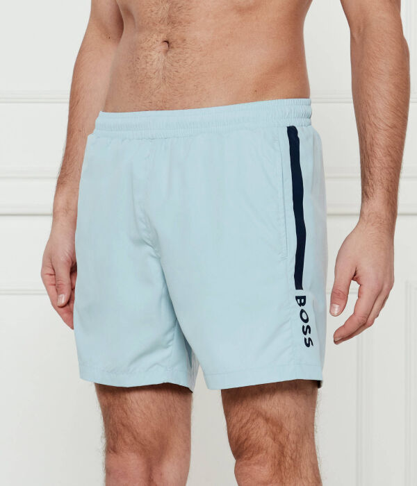 

Шорты Boss Dolphin Regular Fit, голубой / черный