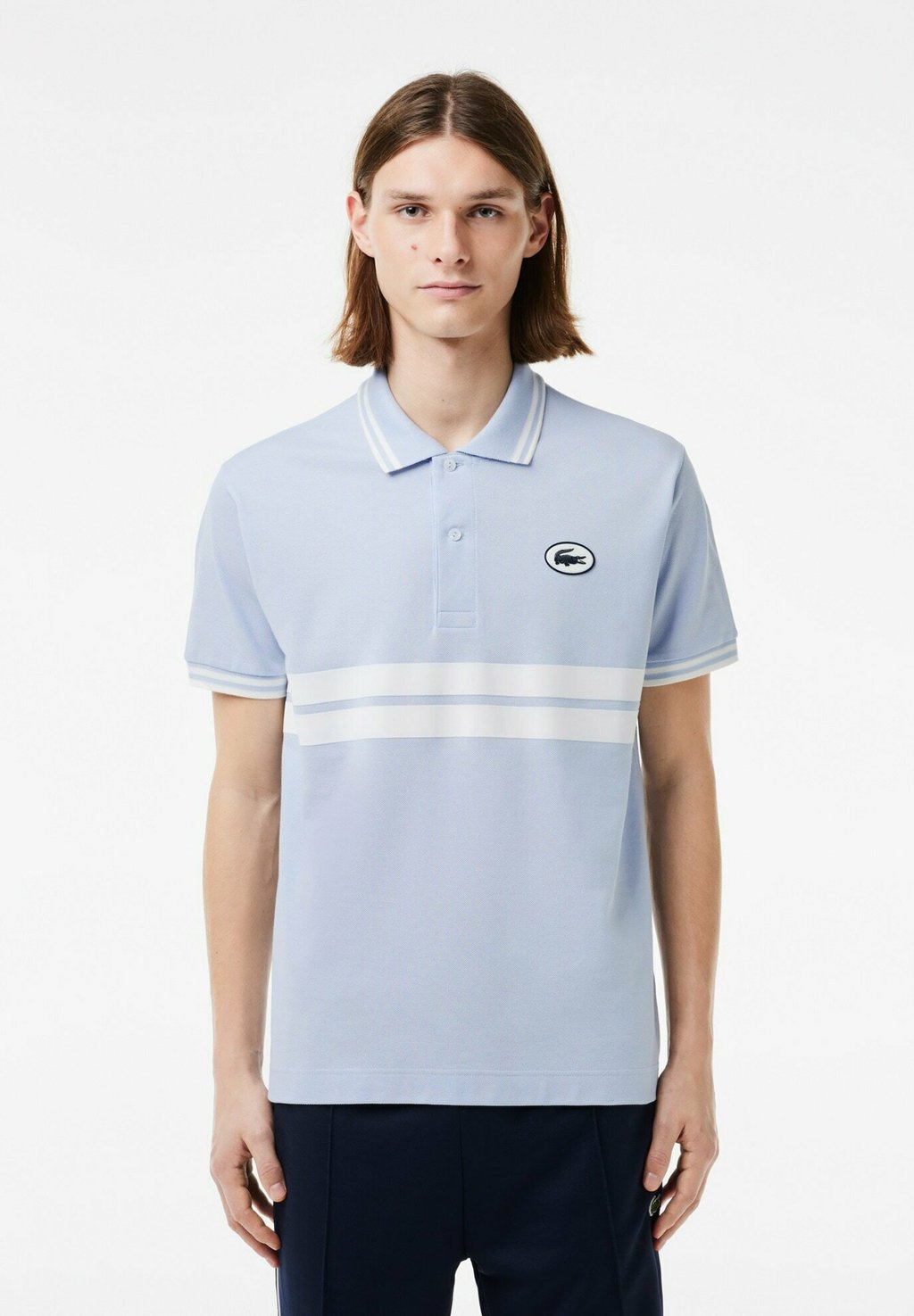 

Поло Homme Lacoste, bleu clair blanc-wb5