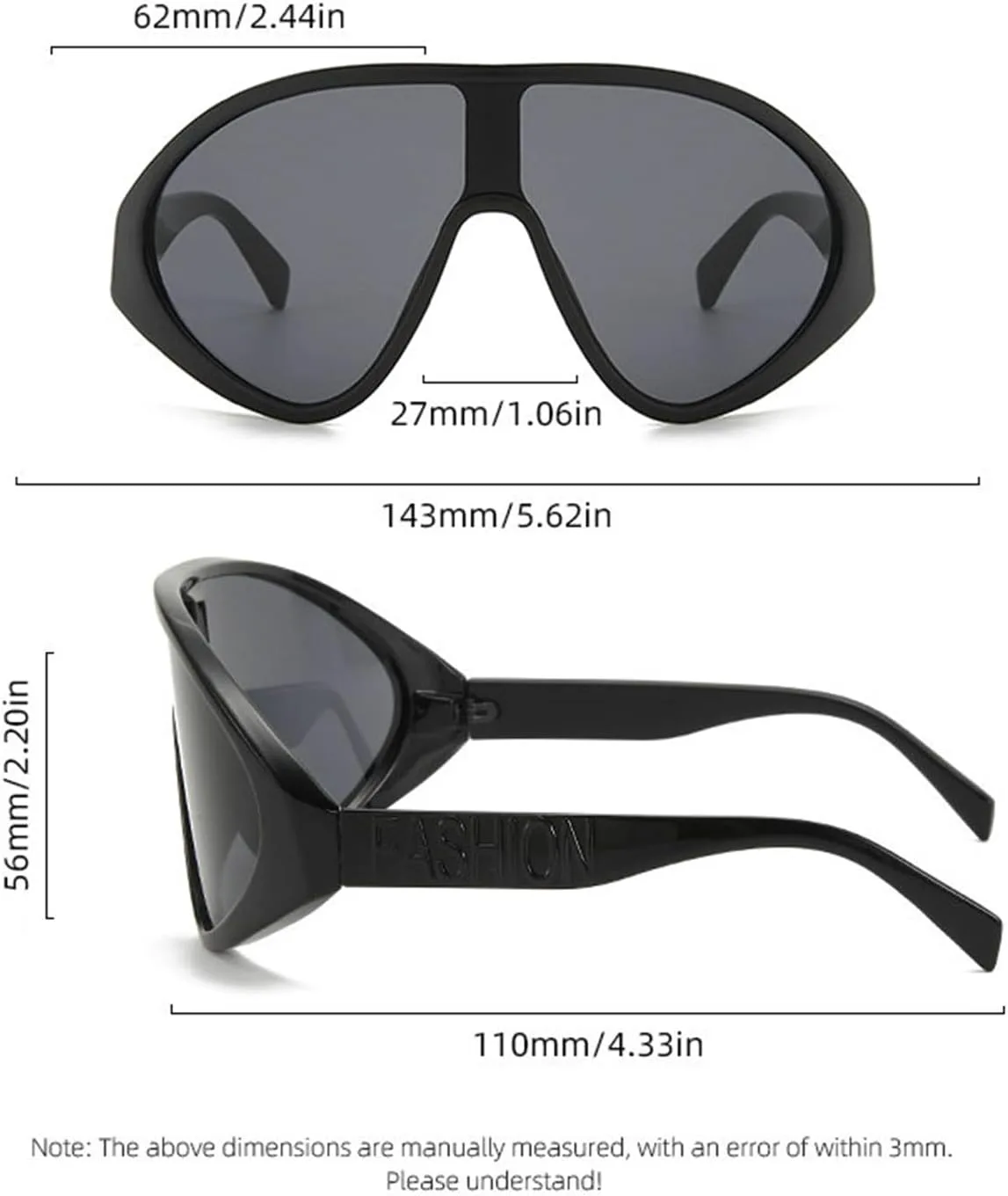 

Солнцезащитные очки Helena Y2K Punk Sports One Pieces для женщин и мужчин, модные солнцезащитные очки-щитки с обтекаемой формой для женщин, оттенок S65, White