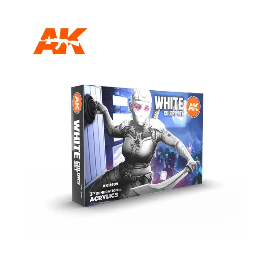 

Набор белых цветов, 3rd Gen Acrylic Paint Sets