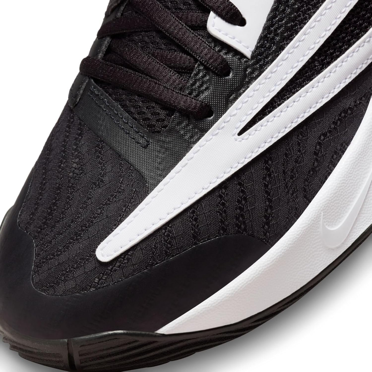 Мужские кроссовки Nike, три четверти высоты, белый/черный — фото 4