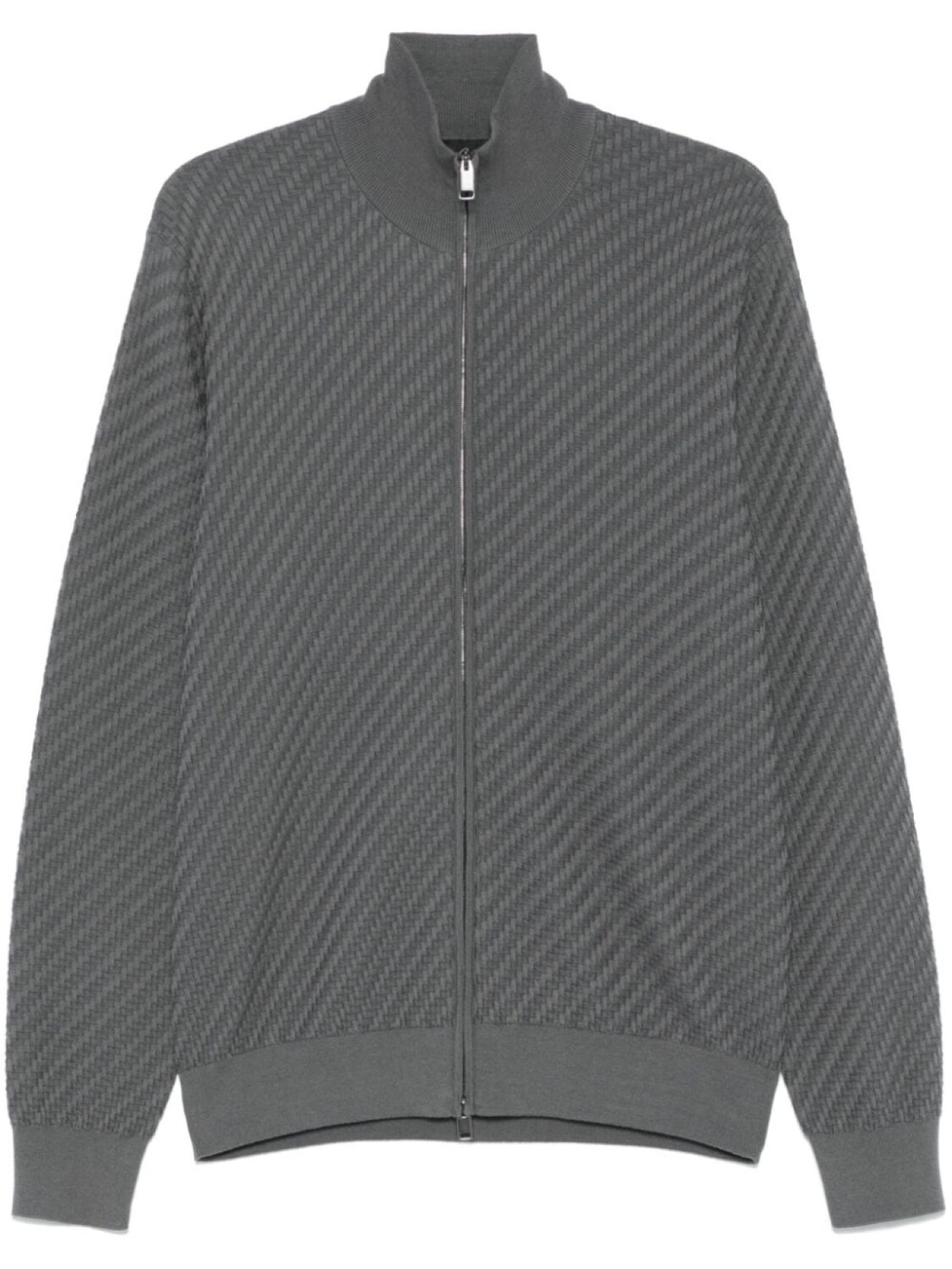 

Фактурный кардиган Brioni, серый