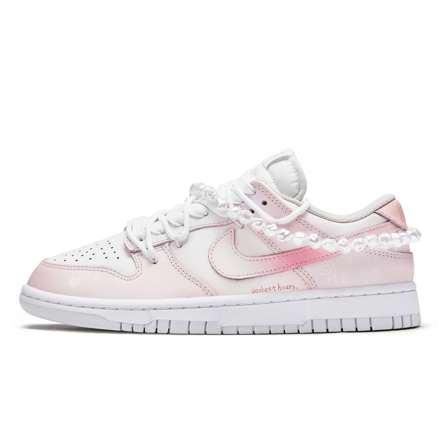 

Кроссовки Nike Dunk Skateboarding Shoes Unisex Low-top Pink, розовый