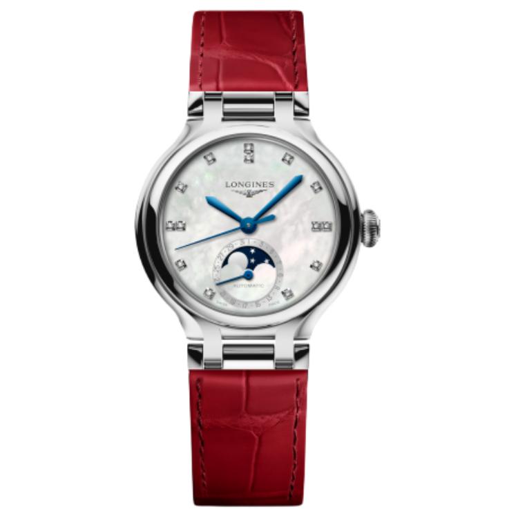 

LONGINES Часы Women's Heart Moon Collection Watch, Mother-of-Pearl Color Watch Dial