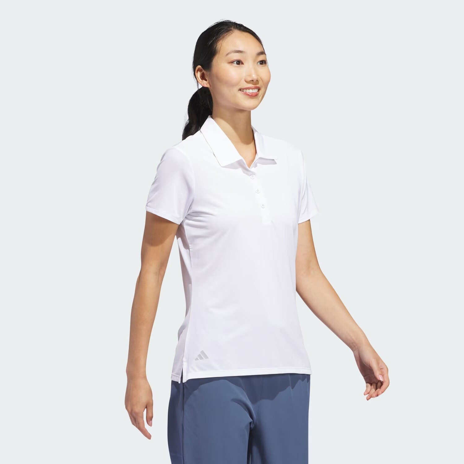 Ultimate365 Однотонная рубашка поло с короткими рукавами Adidas, цвет White — фото 3