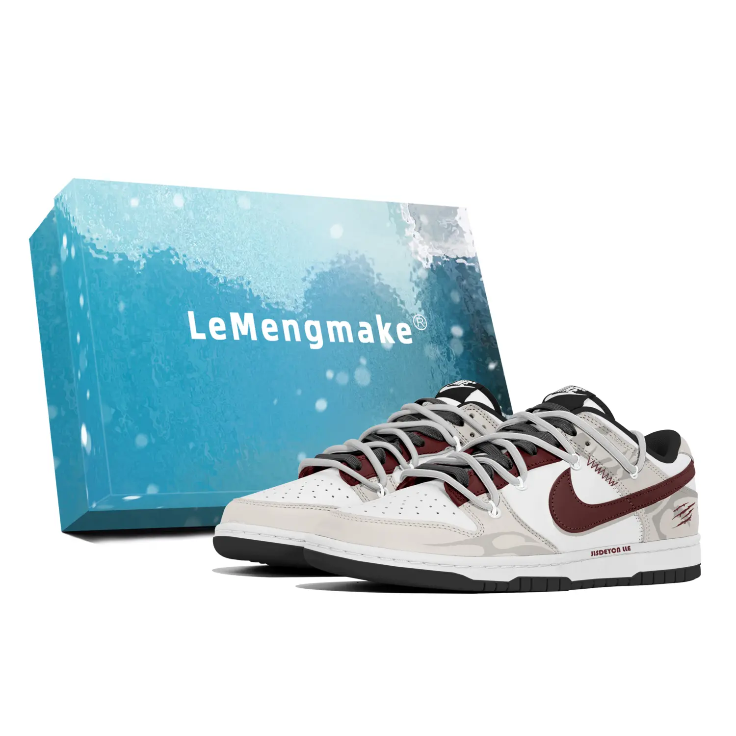 

Nike Кроссовки для скейтбординга Dunk, износостойкие, белые, мужские