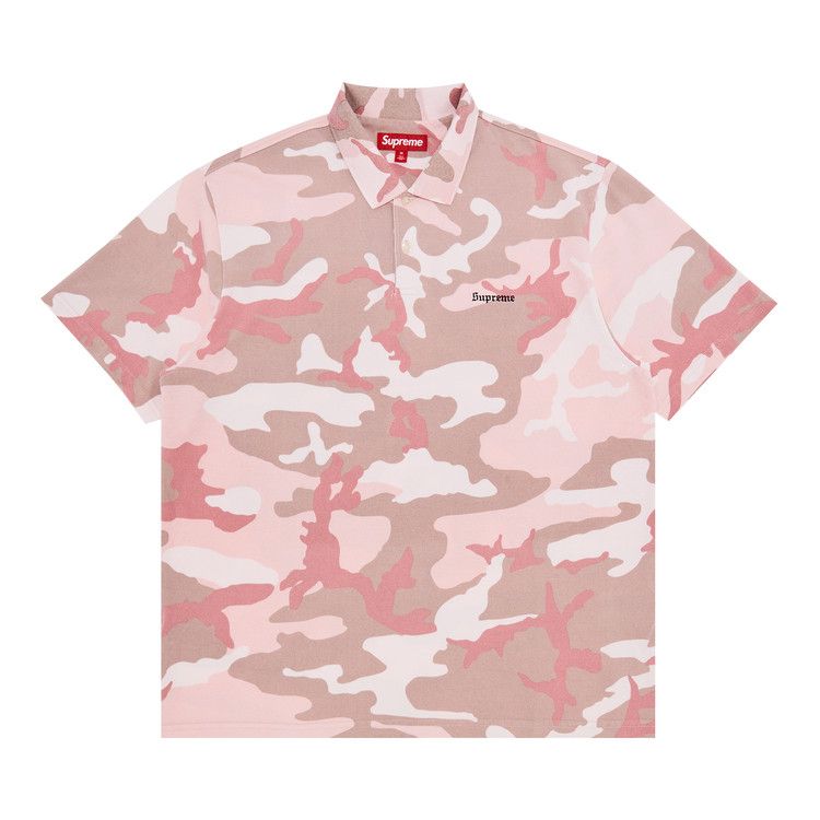 

Поло Supreme Washed Camo Polo, Pink Camo