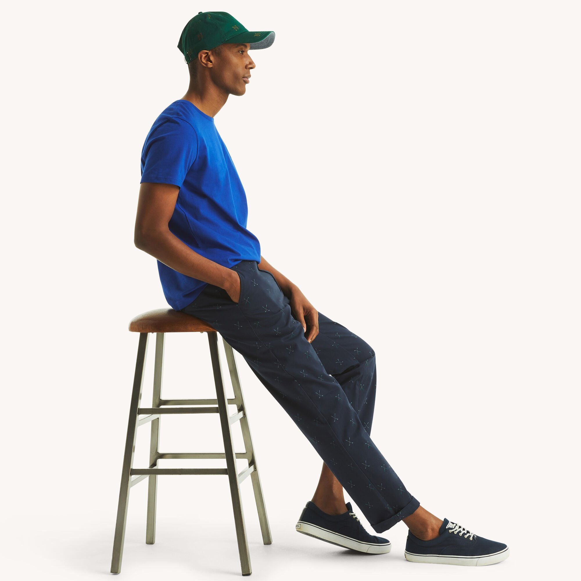 

Футболка мужская Nautica Solid с круглым вырезом, цвет bright cobalt