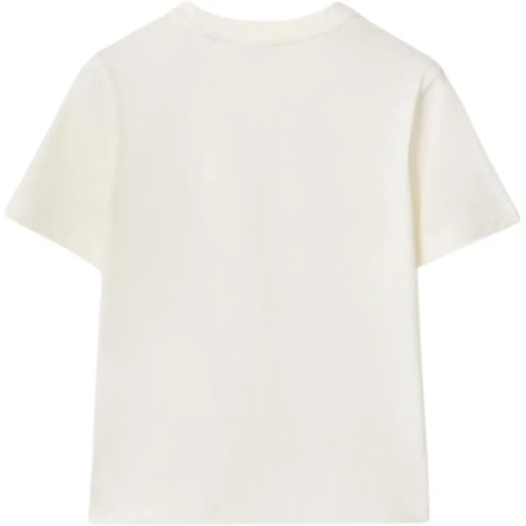 Футболка для детей Crew Neck Moderate Burberry, белый — фото 3