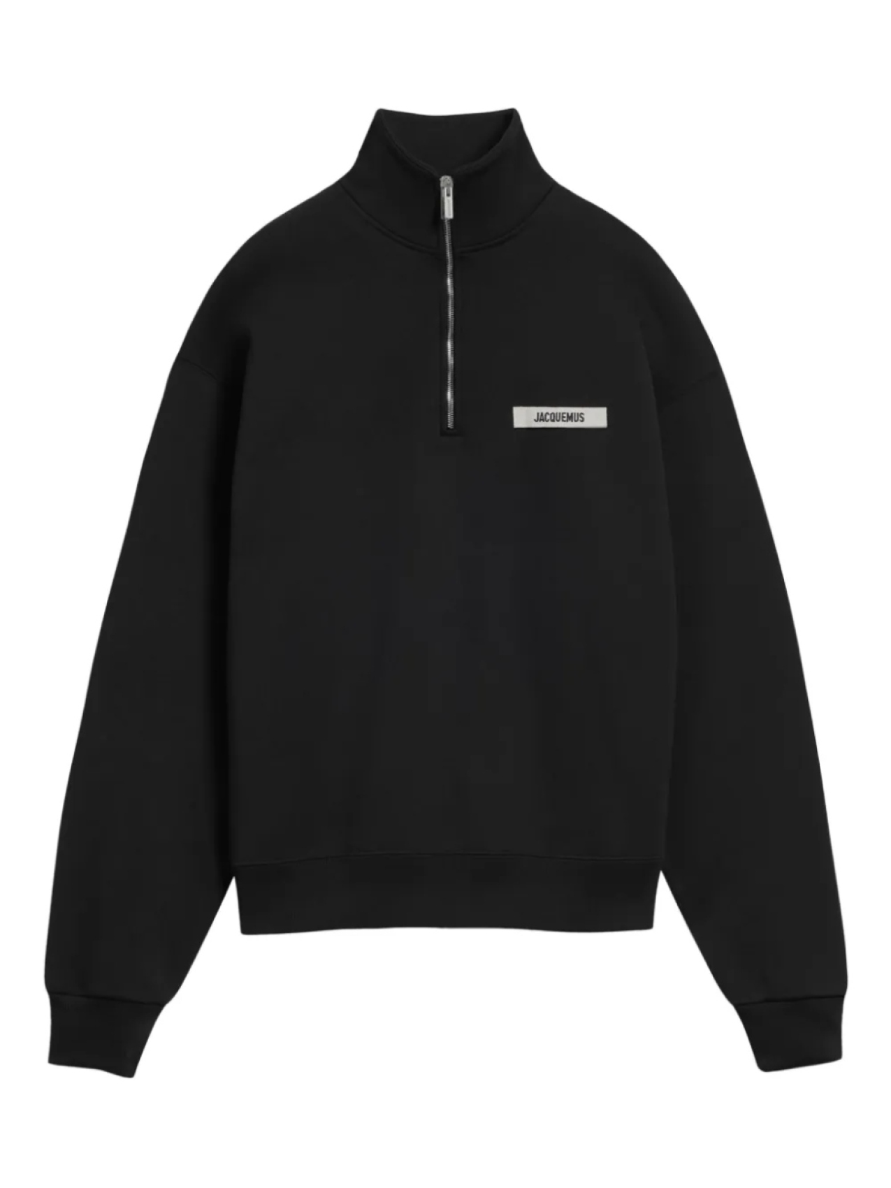 

Толстовка Jacquemus с застежкой-молнией и логотипом-нашивкой, черный