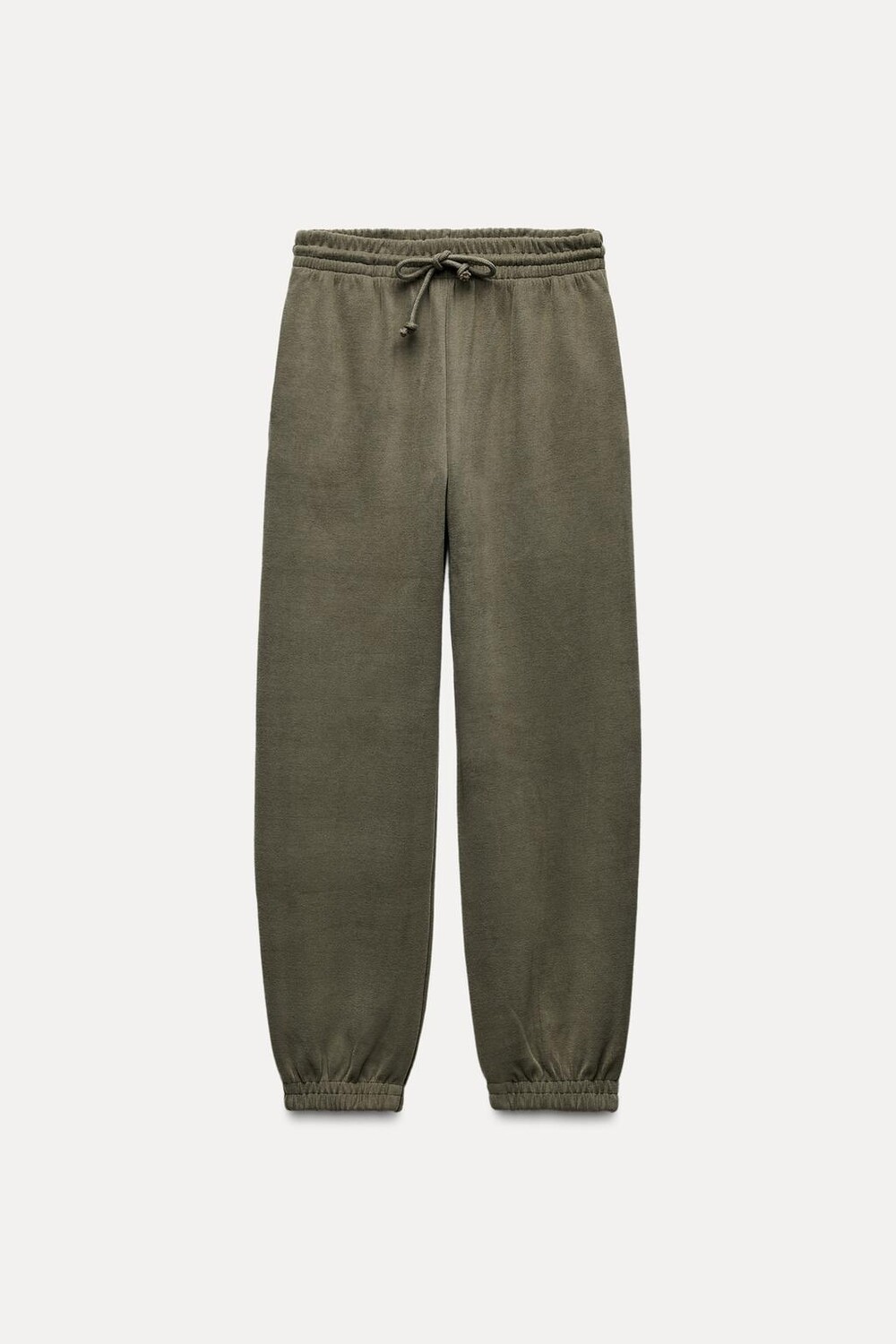 

Мягкие брюки для спорта ZARA, светлый хаки
