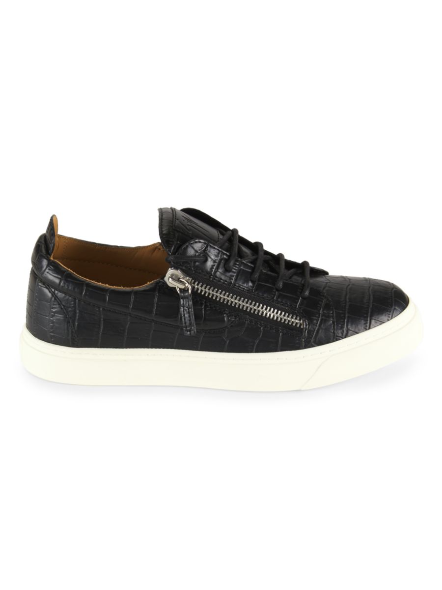 

Низкие кожаные кроссовки Giuseppe Zanotti, цвет Nero