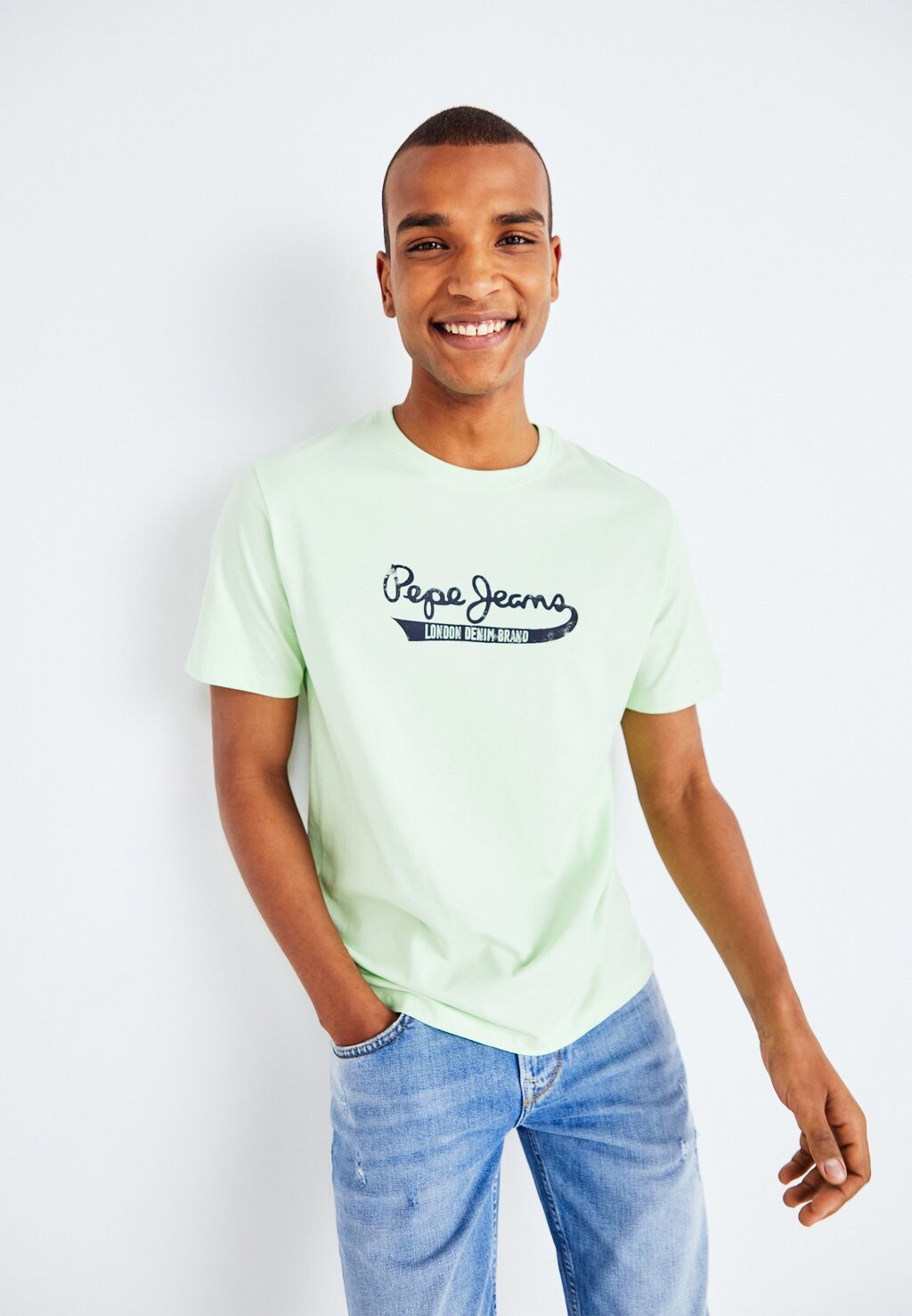 

Футболка с принтом CLAUDE Pepe Jeans, цвет fresh green