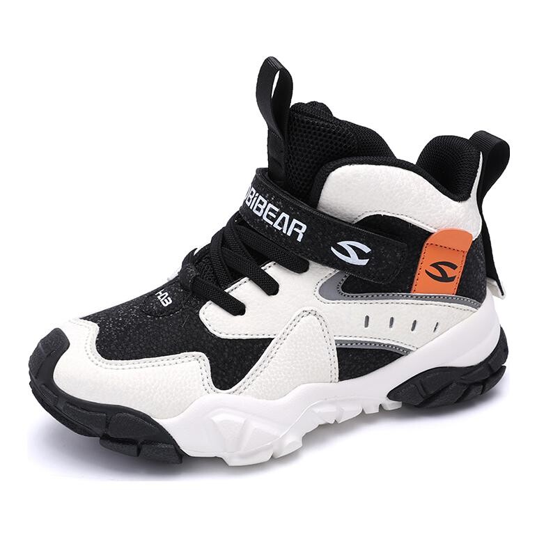 Кроссовки HOBIBEAR Kids Basketball Shoes Kids Mid-top, черный/белый — фото 3