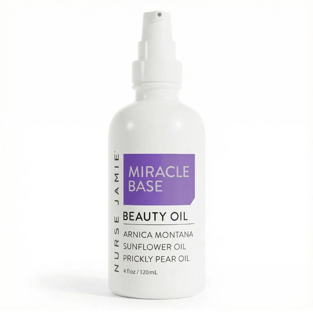 Увлажняющее масло для лица Nurse Jamie Miracle Base Beauty Oil - смесь растительных масел - для успокоения сухой кожи.