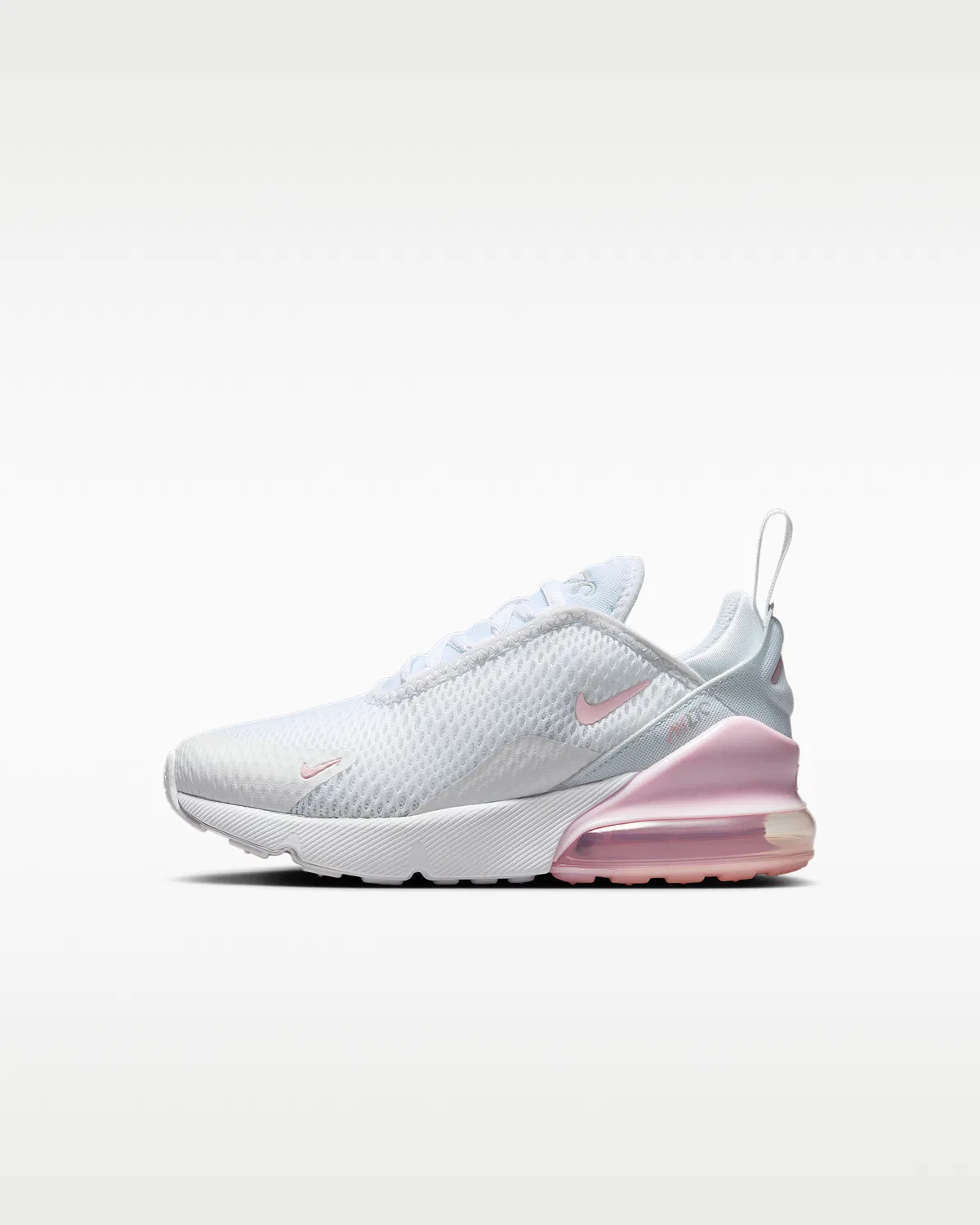 Кроссовки Nike Air Max 270 для малышей, White/Light Smoke Grey/Pink Foam