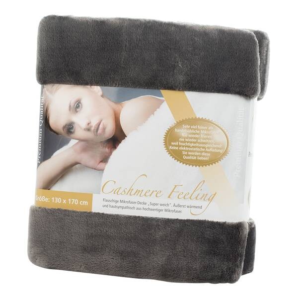 

Плед Gözze Premium Cashmere Feeling, 170 см, серый