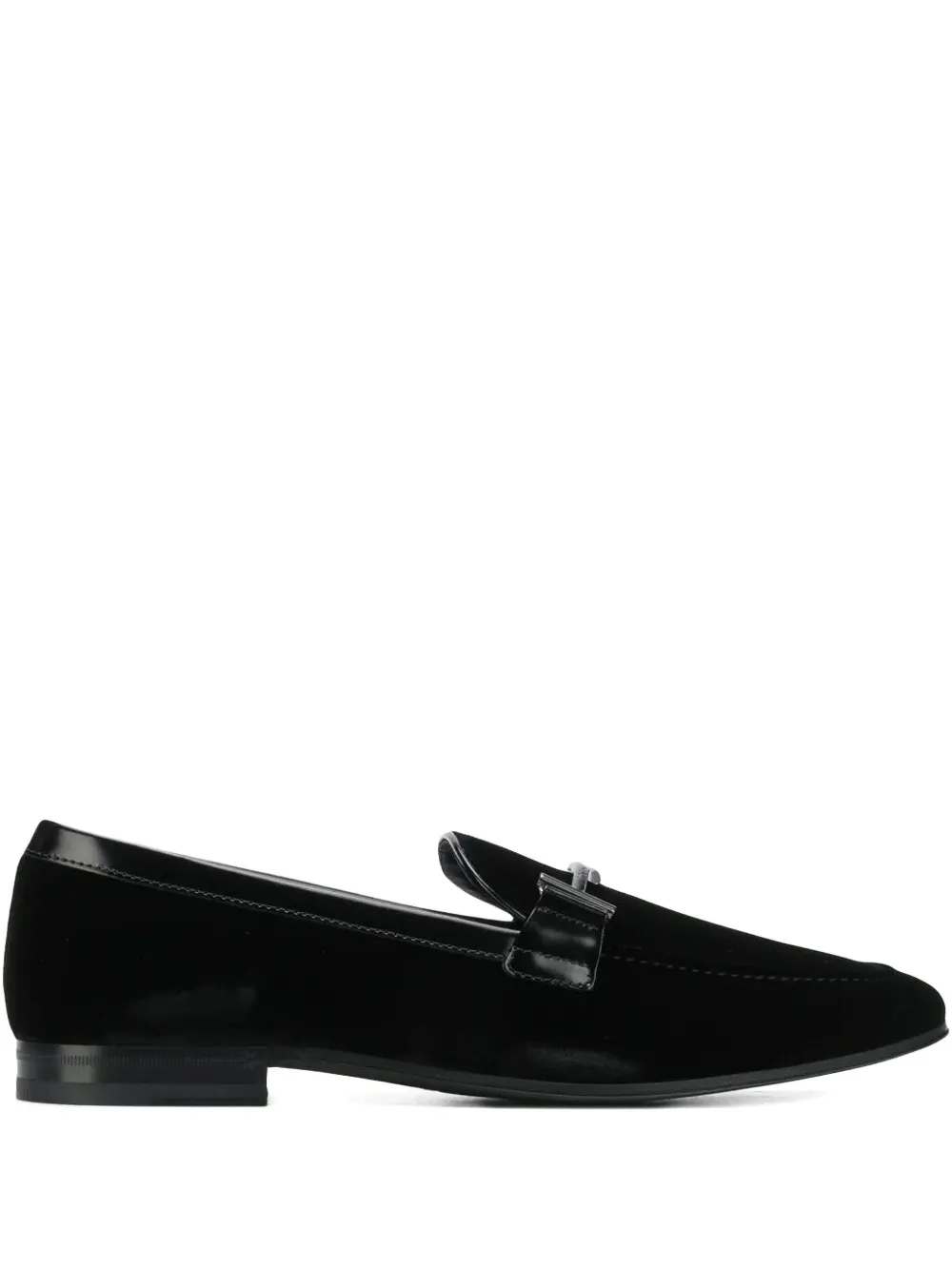 

Бархатные лоферы TOD'S, черный