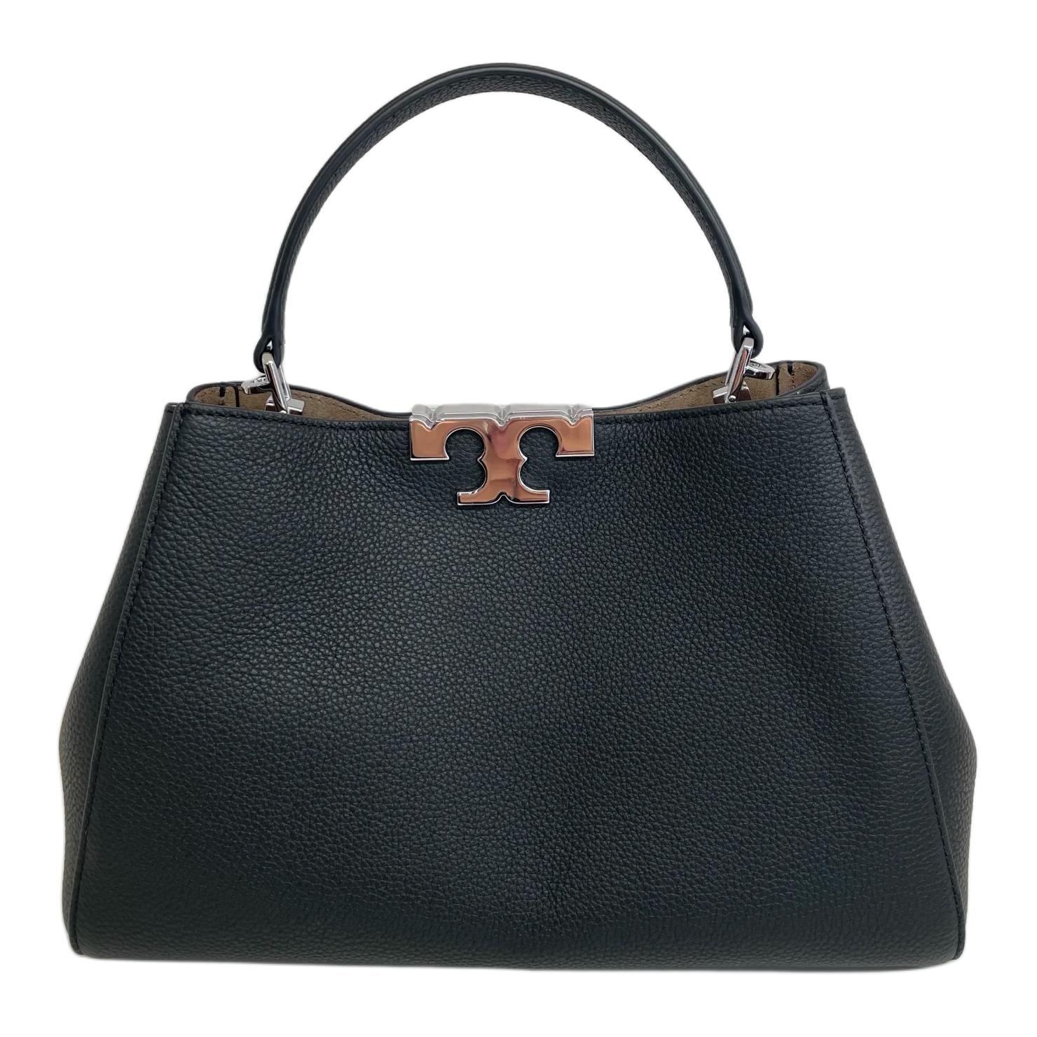 

TORY BURCH Элегантная кожаная сумка Элеанор большая женская черная