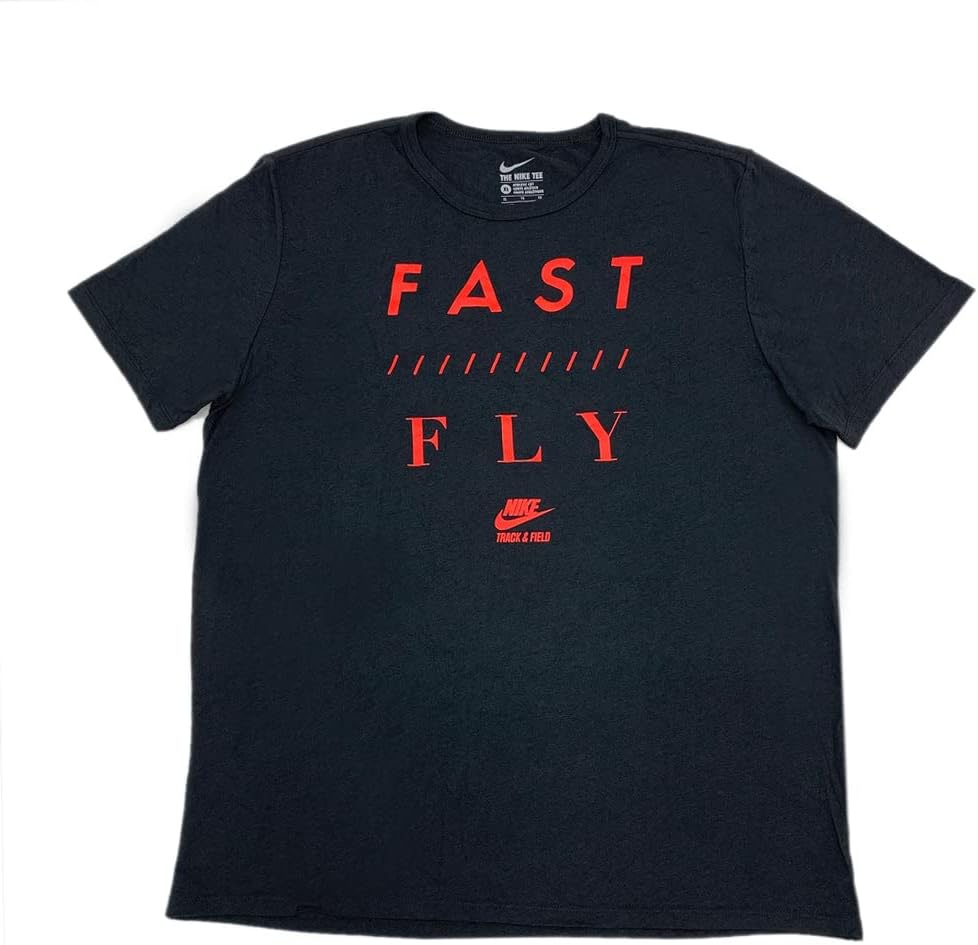 Футболка Nike Mens Track And Field Fast Fly черная/красная 3XL, Black / Red — фото 4