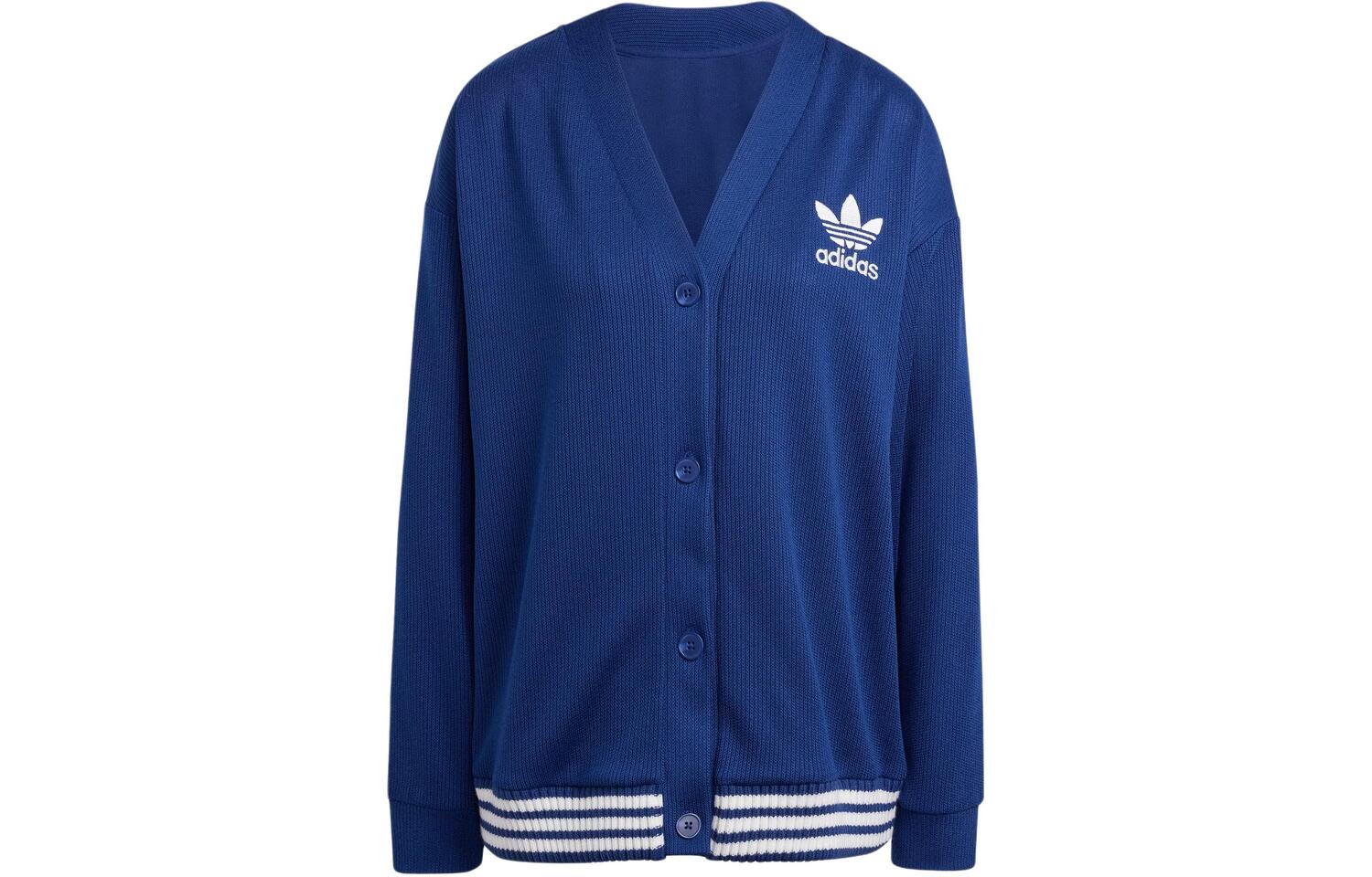 Adidas Originals Кардиган вязаный женский темно-синий — фото 3