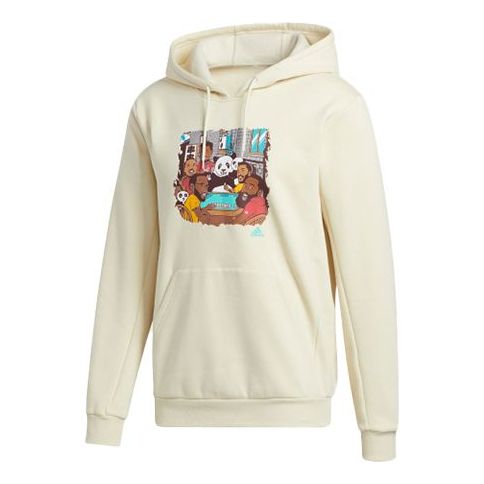 

Худи Men's adidas Comics Panda Printing Creamy White GN8019, кремовый