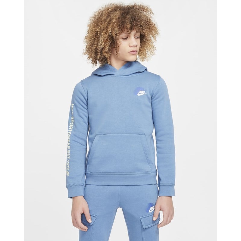 

Детская толстовка с капюшоном Nike, синий