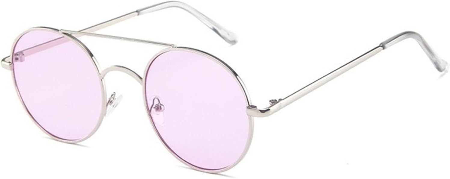 

Женские солнцезащитные очки в металлической круглой оправе, для активного отдыха на природе, для вождения, мужские солнцезащитные очки для поездок на работу Generic, Purple