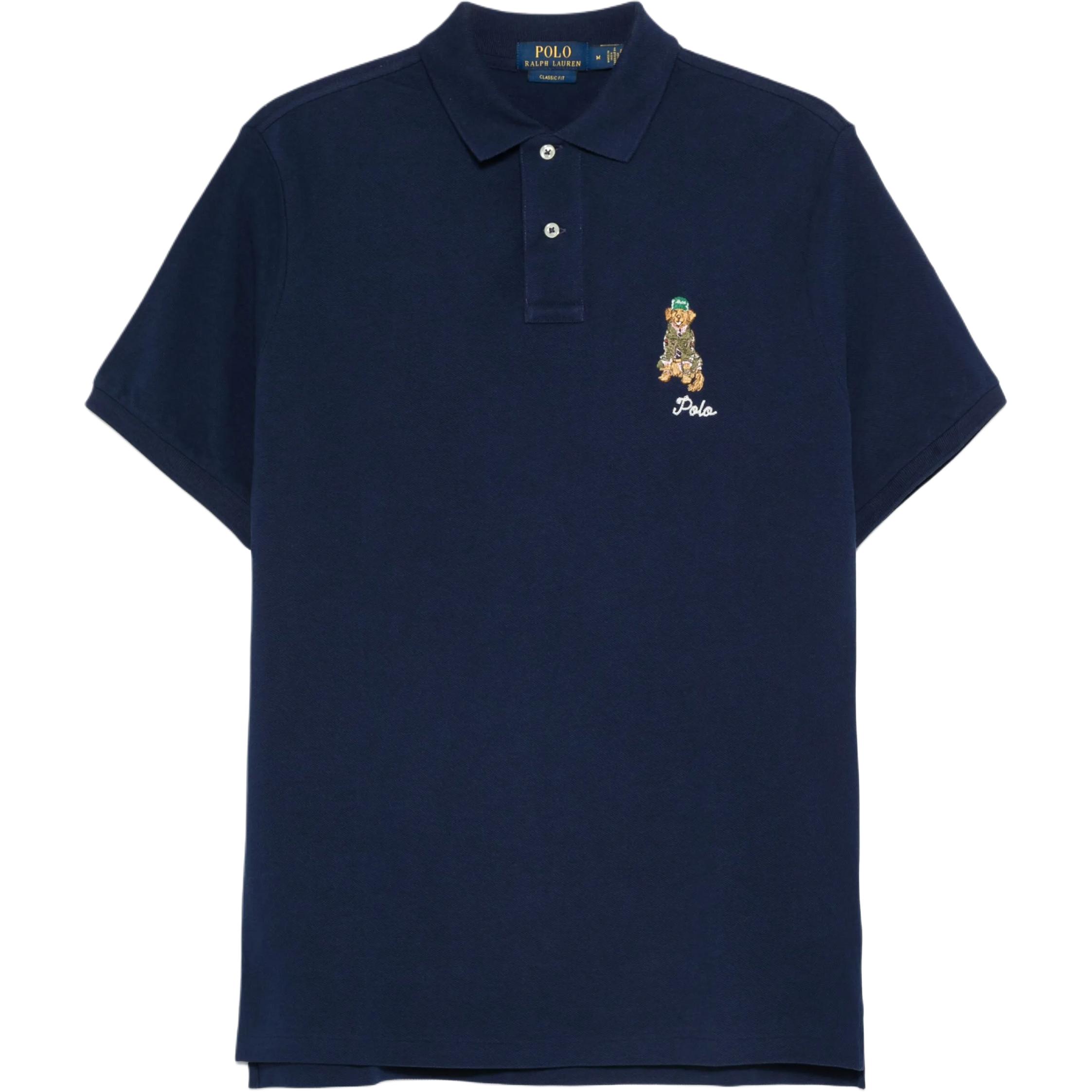 

Поло с коротким рукавом и вышитым логотипом Polo Ralph Lauren, marine синий