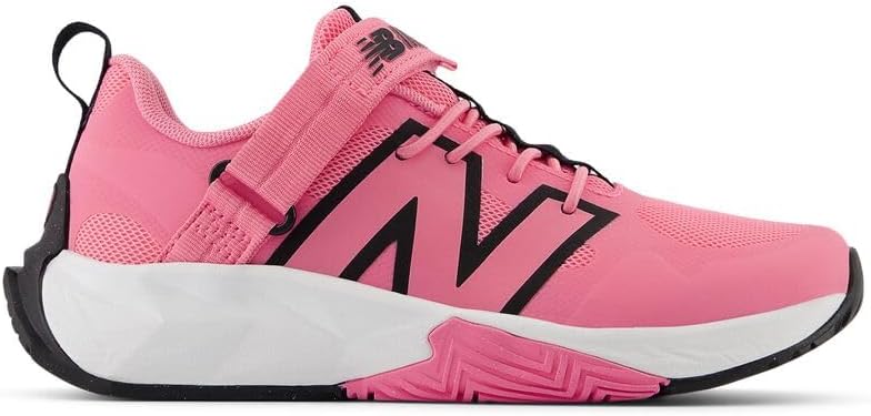 Детские кроссовки New Balance FuelCell Play V1 с застежкой-липучкой, черный/розовый — фото 3