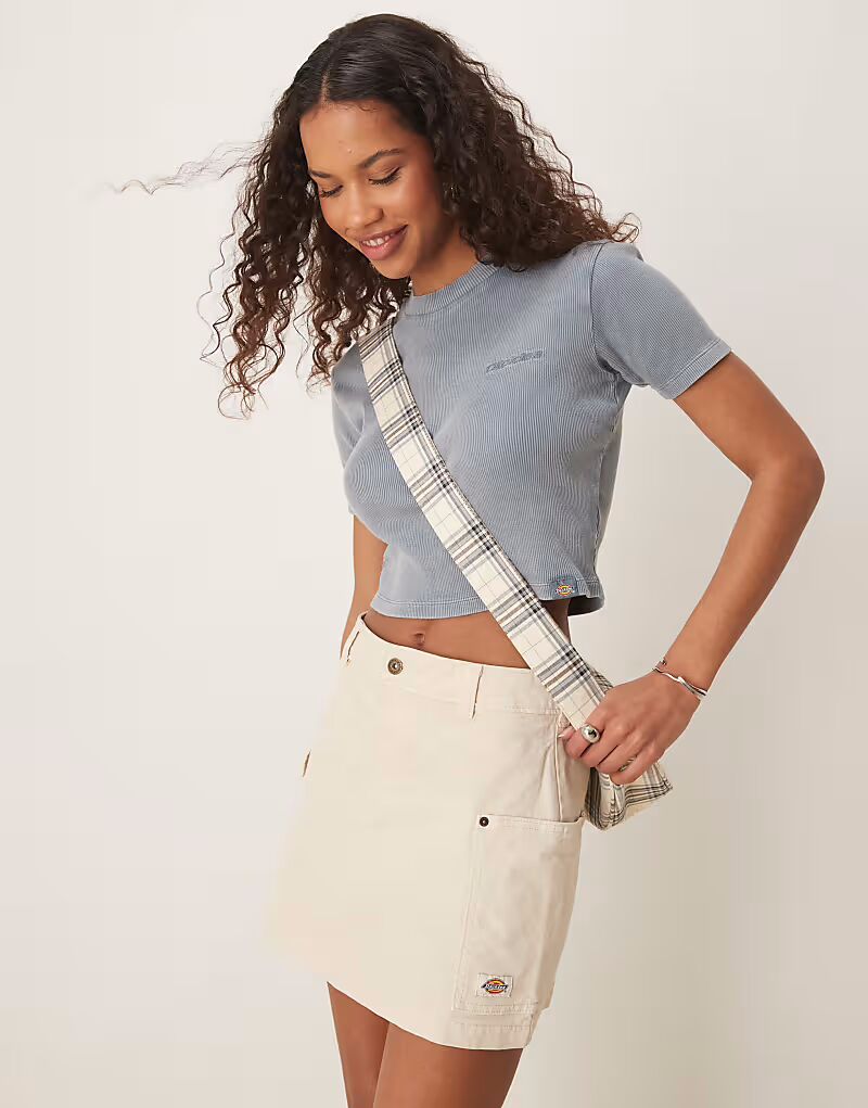 

Мини-юбка в стиле вестерн Dickies River Ranch цвета «кремовый»